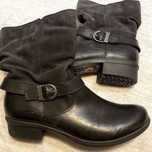 Bogs Black Water-resistant Leather Boots Women’s size 11